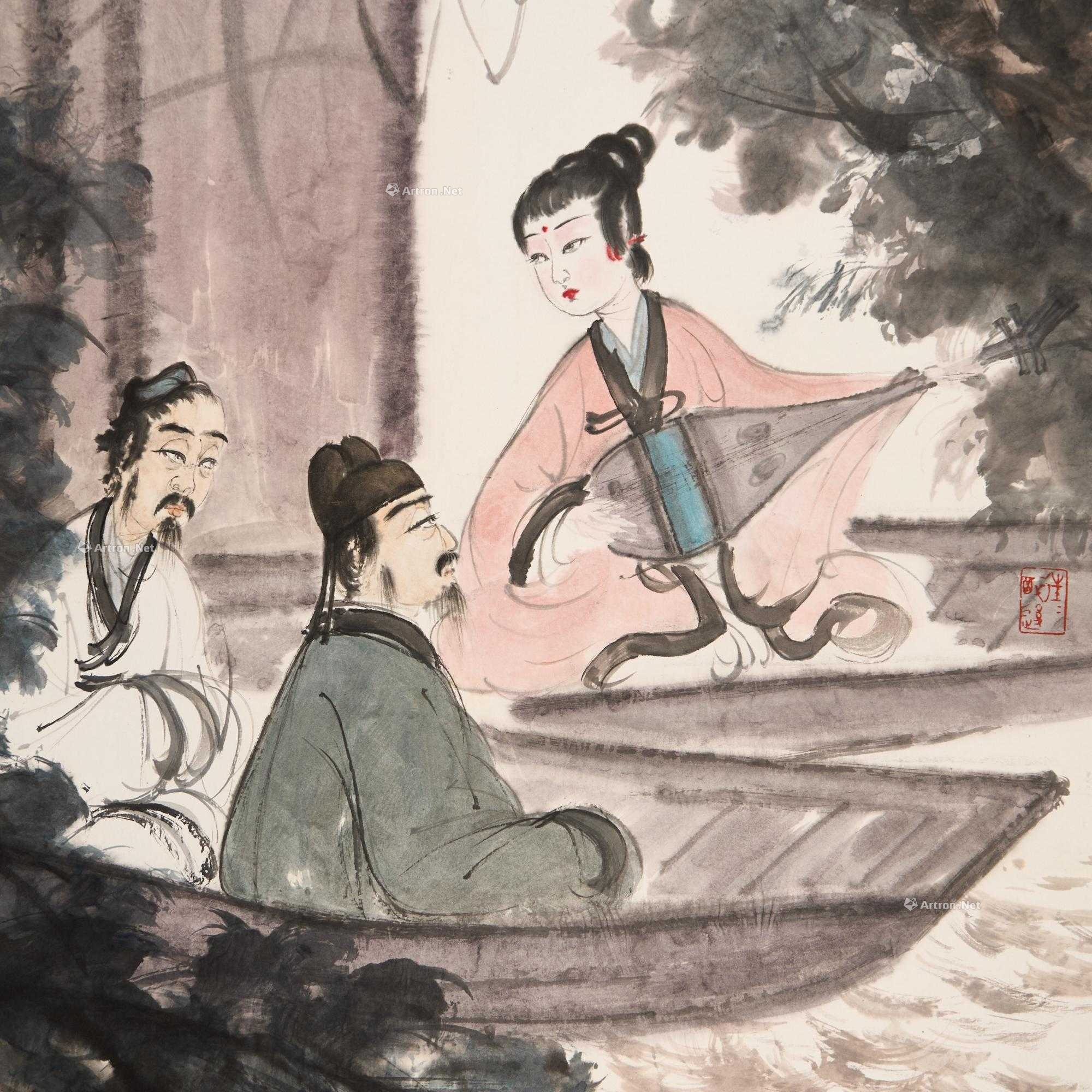 0016]傅抱石1960年作琵琶行